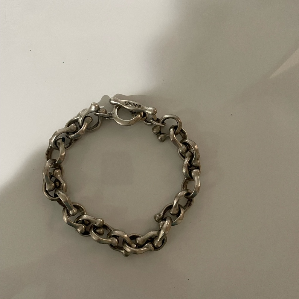 ‼️Moving Sale Tateossian London Chunky Silver Chain Bracelet 49g - Picture 8 of 14